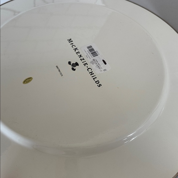 Mackenzie Childs checkered platter - Picture 2 of 2
